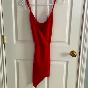 Red Spaghetti Strap Dress